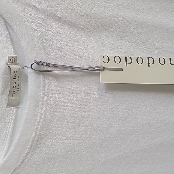 Mododoc Cap Sleeve Open Crew T-shirt Dress - Picture 3 of 3